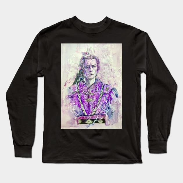 Jiang Cheng (The Untamed) - mixed media drawing Long Sleeve T-Shirt by dangerbeforeyou